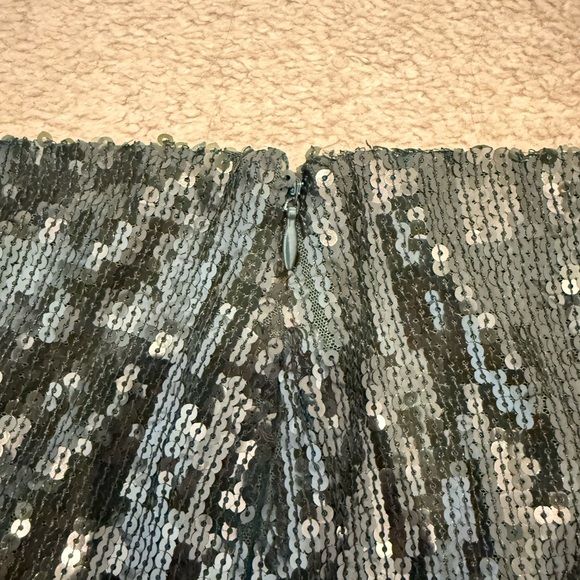 Ralph Lauren Black Sequin Mini Skirt - Picture 2 of 5